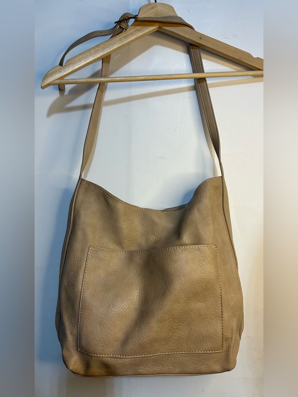 Miztique Beige Shoulder Purse